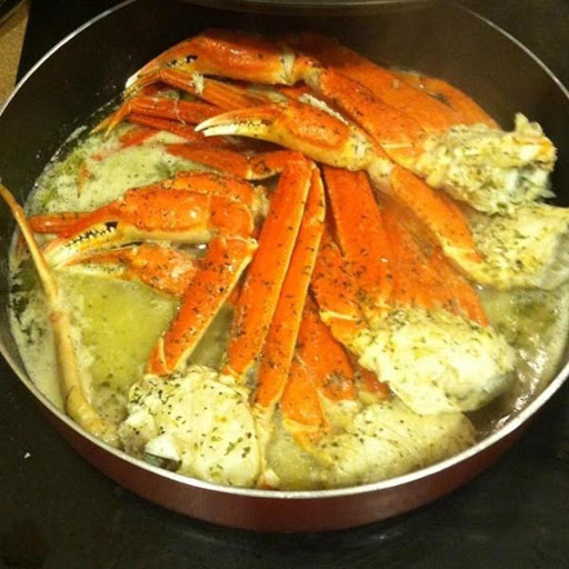 Charlize's Garlic Butter Crab Legs | Just A Pinch Recipes