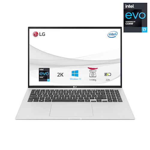 Máy tính xách tay/ Laptop LG Gram 2021 16Z90P-G.AH73A5 (i7-1165G7) (Bạc) - Hàng trưng bày