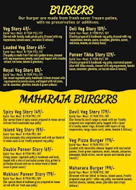 Burger' Story menu 2