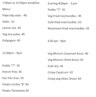 Sankranthi Refreshments menu 1