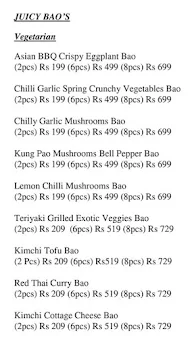 Juicy Bao menu 1