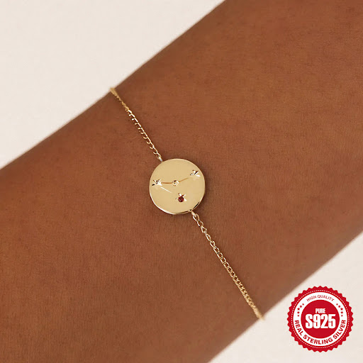 Title 20, S925 Sterling Silver Daily Twelve Constellation...