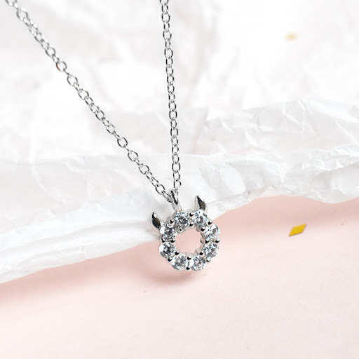 Title 3, s925 sterling silver little devil necklace