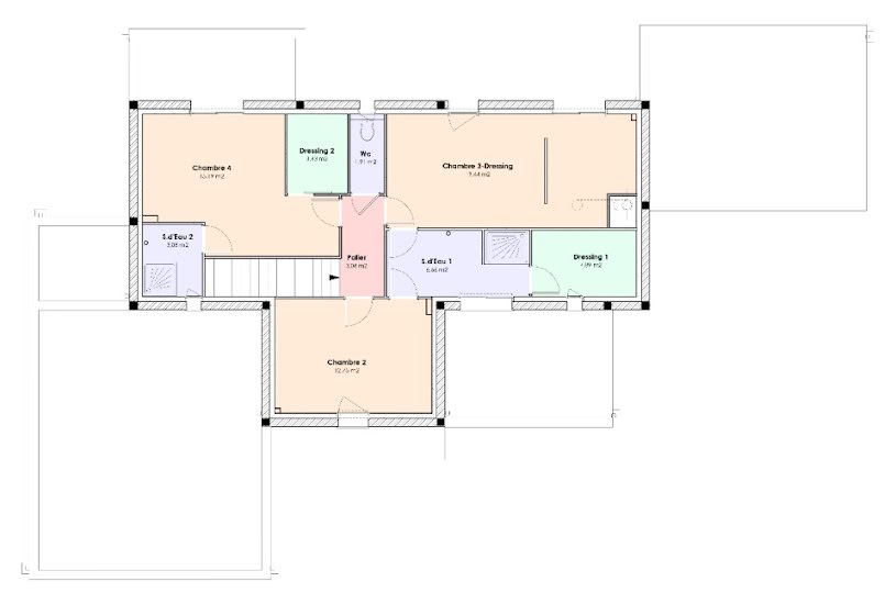  Vente Terrain + Maison - Terrain : 580m² - Maison : 192m² à La Chapelle-Blanche-Saint-Martin (37240) 