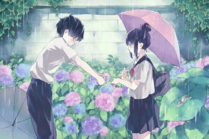 「君との出会いは通り雨…」のメインビジュアル