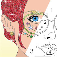 Glitter Color By Number  Happy Coloring Book