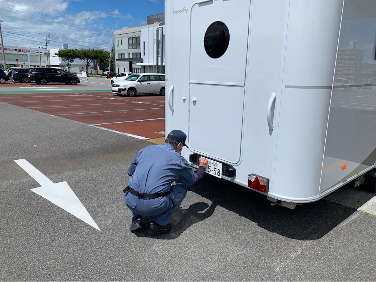 H2の#興居島の恋人峠にキャンピングトレーラーを取りに行ったよ・#トレーラーの名義変更・#会社「Hang out」をよろしくお願いしますに関するカスタム事例の投稿画像8枚目