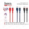 Cáp Sạc Nhanh Hoco X59 Usb To Lightning Sạc Nhanh 2.4A, Đầu Sạc Chống Gẫy Gập, Hỗ Trợ Truyền Dữ Liệu, Dài 1M/2M