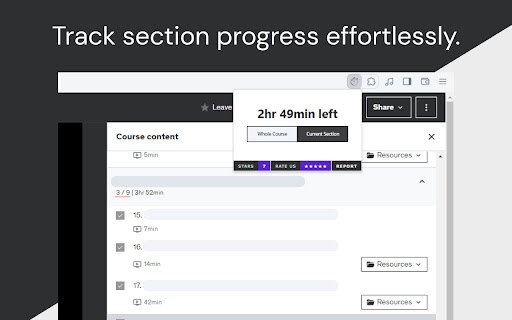 Udemy Remaining Time Calculator