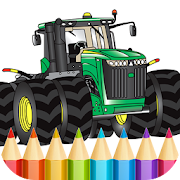 Tractors Coloring Pages Game  Icon