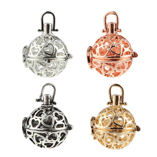 Title 2, Geometric Peach Heart Hollow Ball Aromatherapy ...