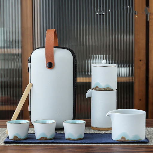 Title 1, Yuanshan Glaze Painting Set Lazy Automatic Tea ...