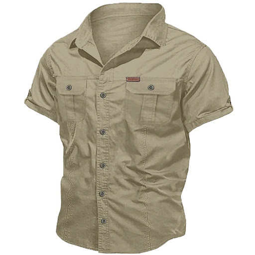 Title 8, Mens Summer Japanese Loose Lapels Workwear Sho...