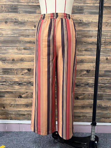 Title 7, Striped Womens Loose Harem Pants Retro Artisti...