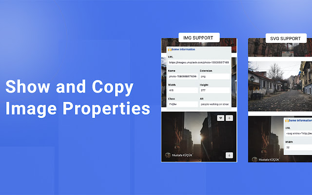 Show and Copy Image Properties chrome extension