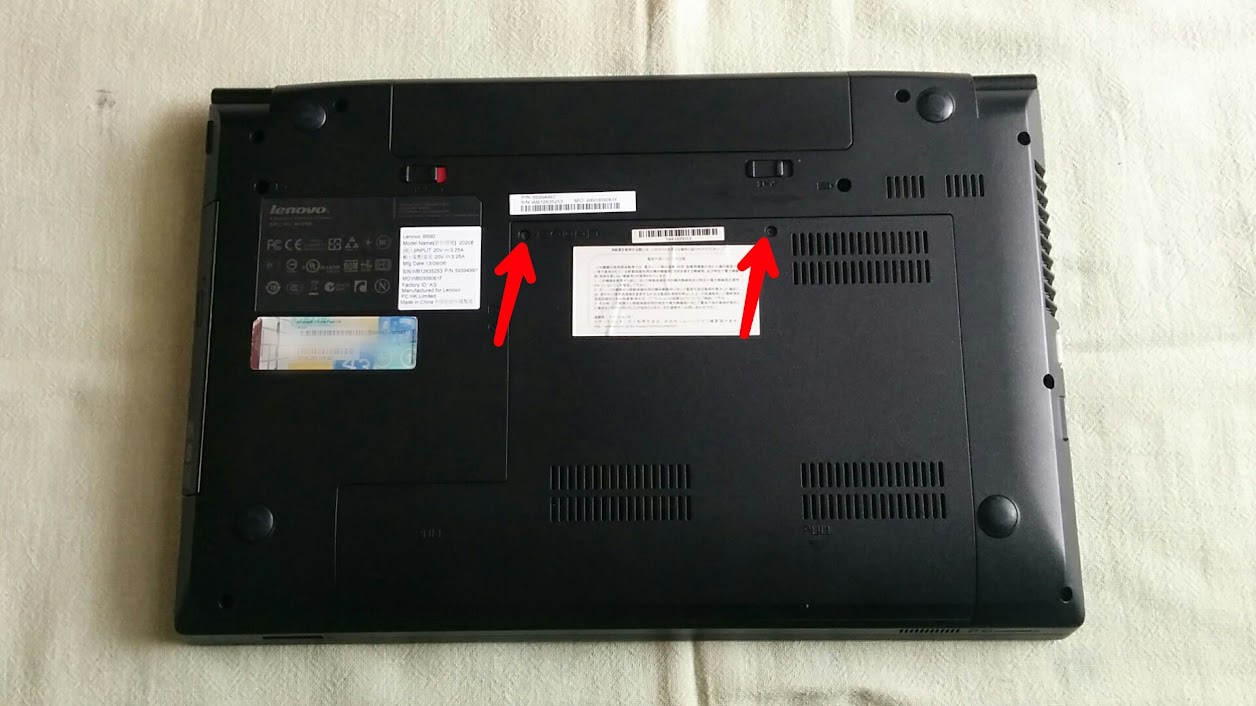 Lenovo B590の分解作業 | rhodiola 日記