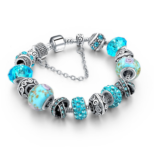 Title 1, Colored Glazing Bead Bracelet Fashion Crystal 5...
