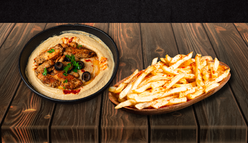 Chicken Classic Hummus + French Fries