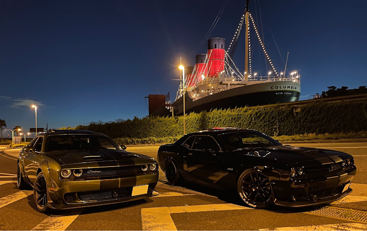チャレンジャーのチャレンジャー・DIY・レーシングストライプ・ドラレコ・コロンビア号とコラボ🙆🏻‍♂️📸🛳に関するカスタム事例の投稿画像2枚目