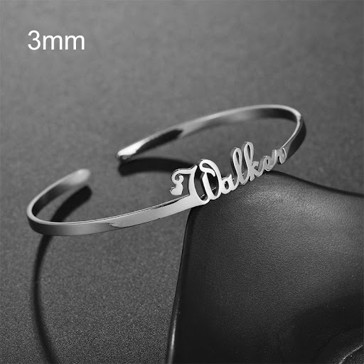 Title 6, Customized Name Bracelet Personalized Custom Ba...
