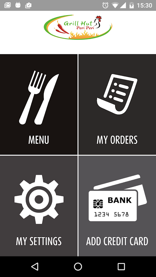 Android application Grill Hut Peri Peri screenshort