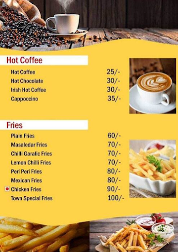 Cafe Dot Com menu 