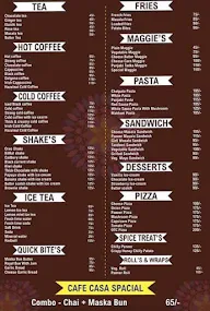 Cafe Casa menu 1