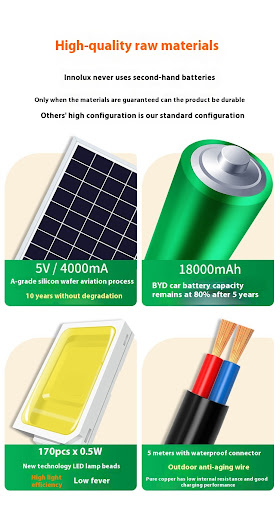 Title 5, Solar Lamp Outdoor Induction Mutual Control Hig...