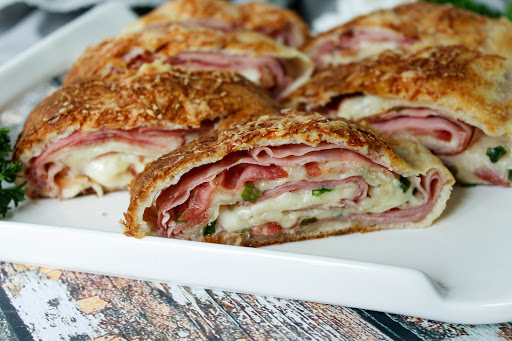 A plate of stromboli.