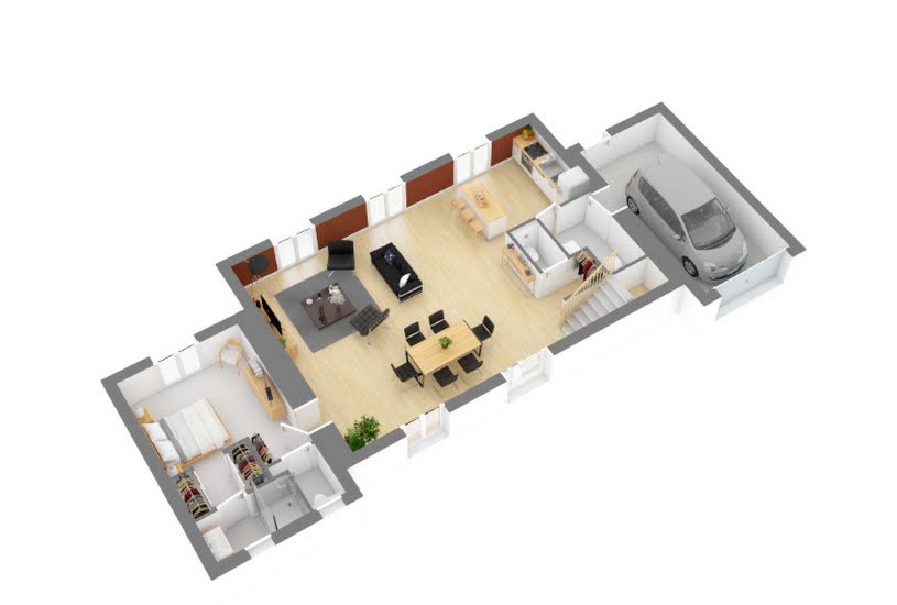  Vente Terrain + Maison - Terrain : 524m² - Maison : 145m² à Bretx (31530) 