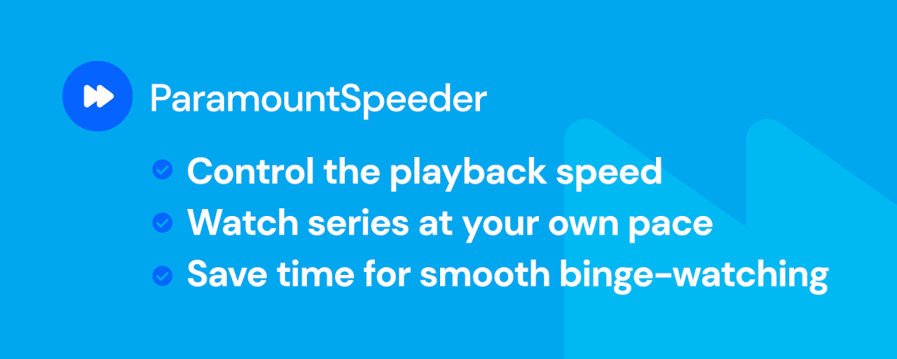 Paramount+ Speeder: adjust playback speed Preview image 2