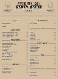 Warehouse Kitchenbar menu 5