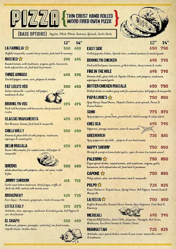 Fat Lulu's Cafe & Bar menu 