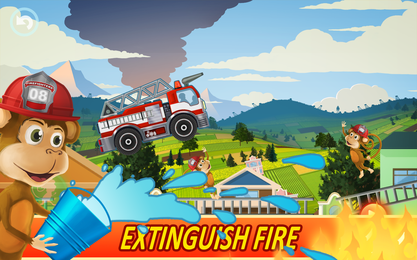 Android application Fire Fighters Racing for Kids screenshort