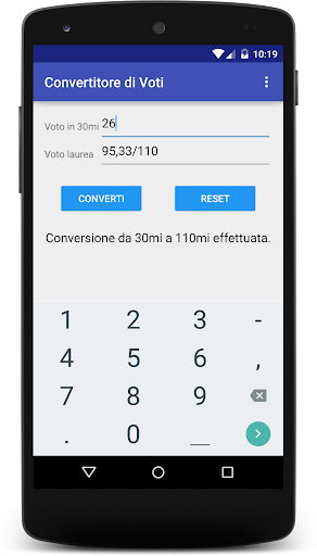 Convertitore Voti