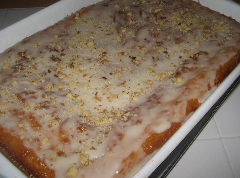 Glazed And Sprinkled With Nuts.