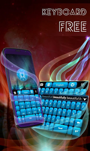 無料个人化Appのキーボードフリーブルー|HotApp4Game