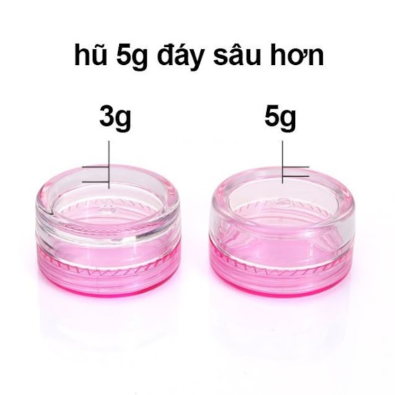 Hũ Chiết Mỹ Phẩm Dung Tích 3G, 5G Chiết Mỹ Phẩm Chuyên Dụng - Dụng Cụ Phun Xăm Hoa Lee