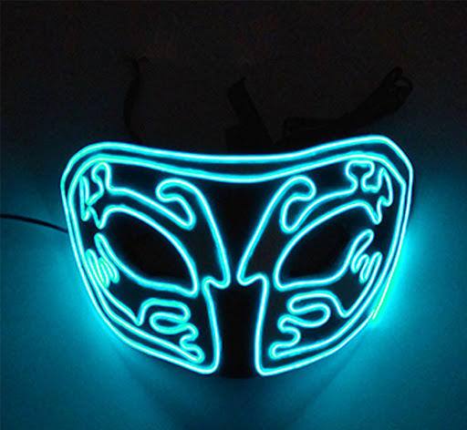 Title 8, Cold Light EVA Half Face Glow Mask for Holidays...