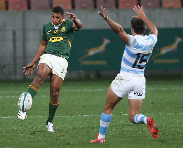 Damian Willemse is embracing his role as utility back as the Boks prepare for Rugby Championship Tests in Australia. Picture: GALLO IMAGES/ RICHARD HUGGARD