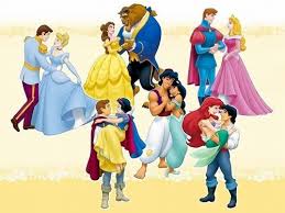 Resultado de imagen para princesa de disney con principes