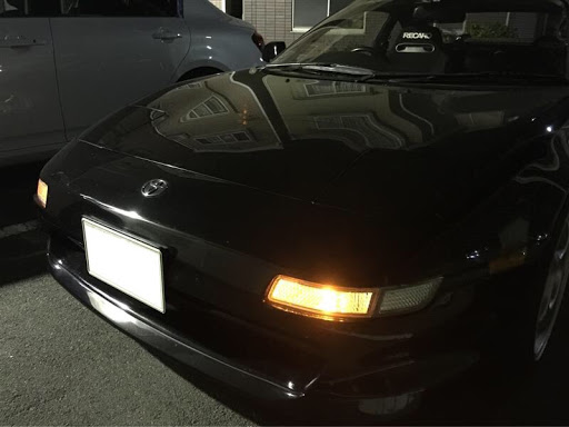 MR2のLED・ウィンカーポジション・アンバー・クリスタル
