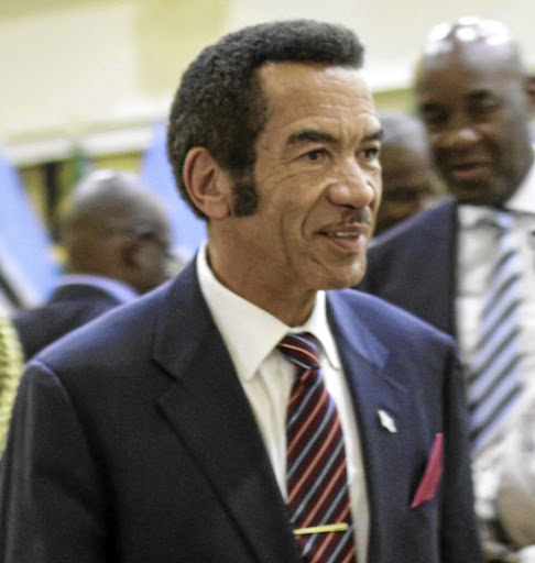 Former president Ian Khama.