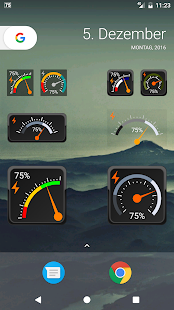 Gauge Battery Widget Screenshot