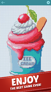 Cross Stitch Color by Letters Pixel Art Game Apps on