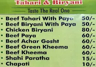 Gulbarga Tahari And Biryani menu 1