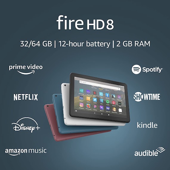 Máy Tính Bảng Kindle Fire Hd 8 32Gb, 8 Plus 32/64Gb