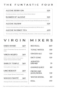 The Alcove Resto Bar menu 1