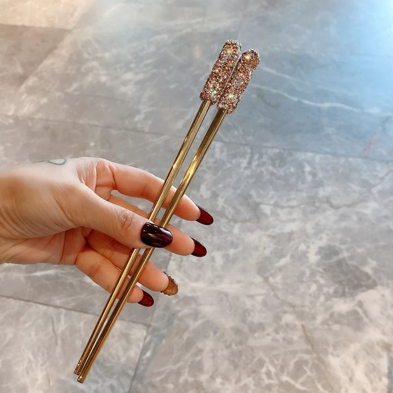 High-value Stainless Steel Chopsticks Household Chopsticks, reusable and durable, offering an elegant and practical solu