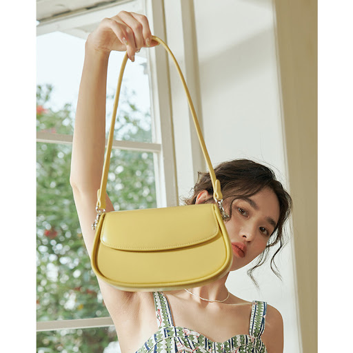 Title 3, Genuine leather underarm bag, saddle bag crossb...
